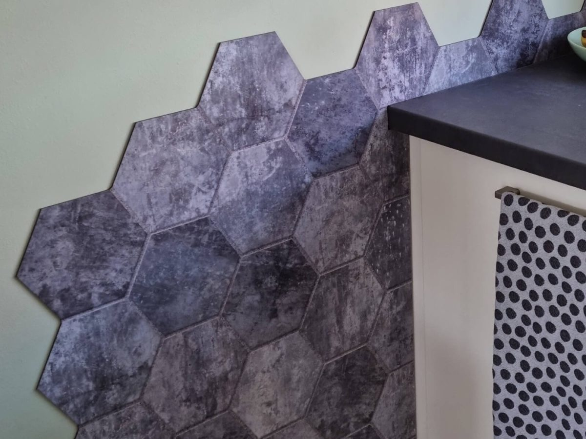 Hexagon afwerking